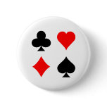 Blackjack / Poker Card Suits: Vector Art: buttons