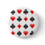 Blackjack / Poker Card Suits: Vector Art: Buttons