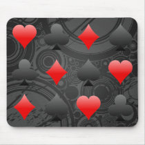 Blackjack / Poker Card Suits: Vector Art: Mousepad