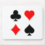 Blackjack / Poker Card Suits: Vector Art: Mouse Pads