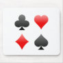Blackjack / Poker Card Suits: Vector Art: Mouse Pads