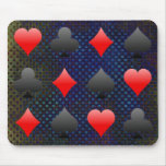Blackjack / Poker Card Suits: Vector Art: Mousepad