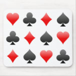 Blackjack / Poker Card Suits: Vector Art: mousepads