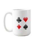 Blackjack / Poker Card Suits: Vector Art: mugs