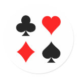 Blackjack / Poker Card Suits: Vector Art: