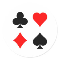 Blackjack / Poker Card Suits: Vector Art: