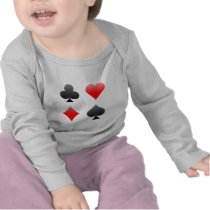 Blackjack / Poker Card Suits: Vector Art: Tee Shirts