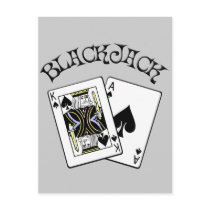 BLACKJACK POSTCARD