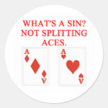 BLACKJACK ROUND STICKER