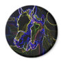 Blacklight Horses Fridge Magnets