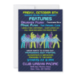 Blacklight Party Invitation