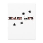 BlackOps Skull Shots Post Card