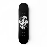 BLACKOUT, black and white skullpile skateboards