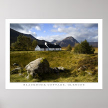 Blackrock Cottage, Scotland Print