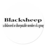 Blacksheep Round Stickers