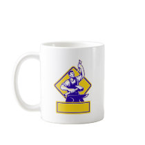 Blacksmith Holding Hammer with Anvil Retro Coffee Mugs