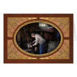 Blacksmith - Tinkering with metal Greeting Card