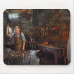 Blacksmith - Working the forge Mousepads