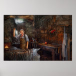 Blacksmith - Working the forge Print