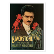 Blackstone ~ Master Magician Vintage Magic Act Postcards