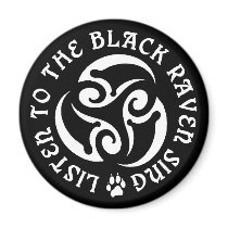 Blackwolf Majik - Raven Goddess Sing Magnet