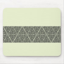Blackwork Triangle Knot Band Mousepad