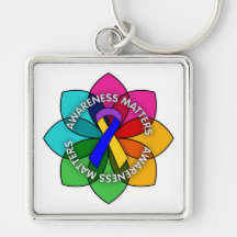 Bladder Cancer Awareness Matters Petals Key Chains