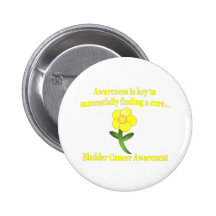 Bladder Cancer Awareness Pinback Button