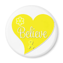 Bladder Cancer Believe Heart Refrigerator Magnet