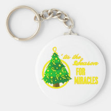 Bladder Cancer Christmas Miracles Key Chain