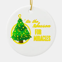 Bladder Cancer Christmas Miracles Christmas Ornaments