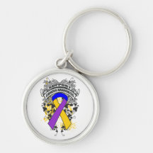 Bladder Cancer - Cool Support Awareness Slogan Key Chains