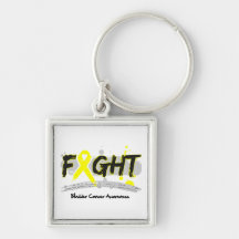 Bladder Cancer FIGHT Supporting My Cause Keychain