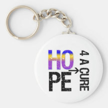 Bladder Cancer Hope For a Cure Keychain