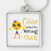 Bladder Cancer Picked The Wrong Chick Keychains