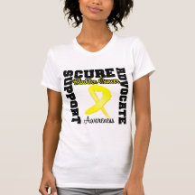 Bladder Cancer Support Advocate Cure T Shirts