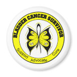Bladder Cancer Survivor Butterfly magnets