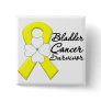 Bladder Cancer Survivor Flower Ribbon Pins
