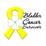 Bladder Cancer Survivor Flower Ribbon t-shirts