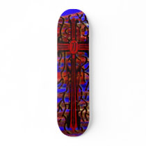 Blade cross skate board deck