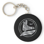 Blades Puck Logo Keychains