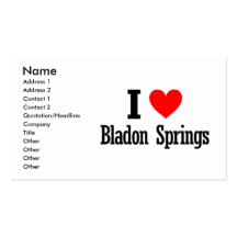 Bladon Springs, Alabama City Design Business Cards