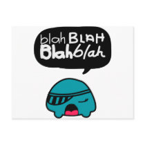 Blah Blah Postcard