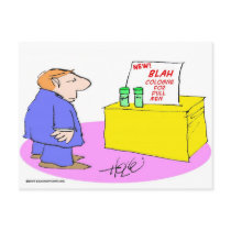 blah cologne for dull men postcard