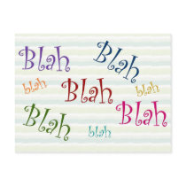 Blah postcard