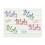 Blah postcard