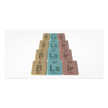 Blair as Boron Lanthanum Iridium Custom Photo Card