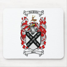 BLAIR FAMILY CREST -  BLAIR COAT OF ARMS MOUSE MATS