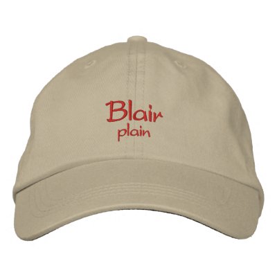 Blair Name Cap / Hat by toppings