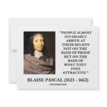 Blaise Pascal Arrive At Beliefs Basis Attractive